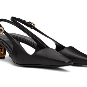 Elegant Black Slingback Heels